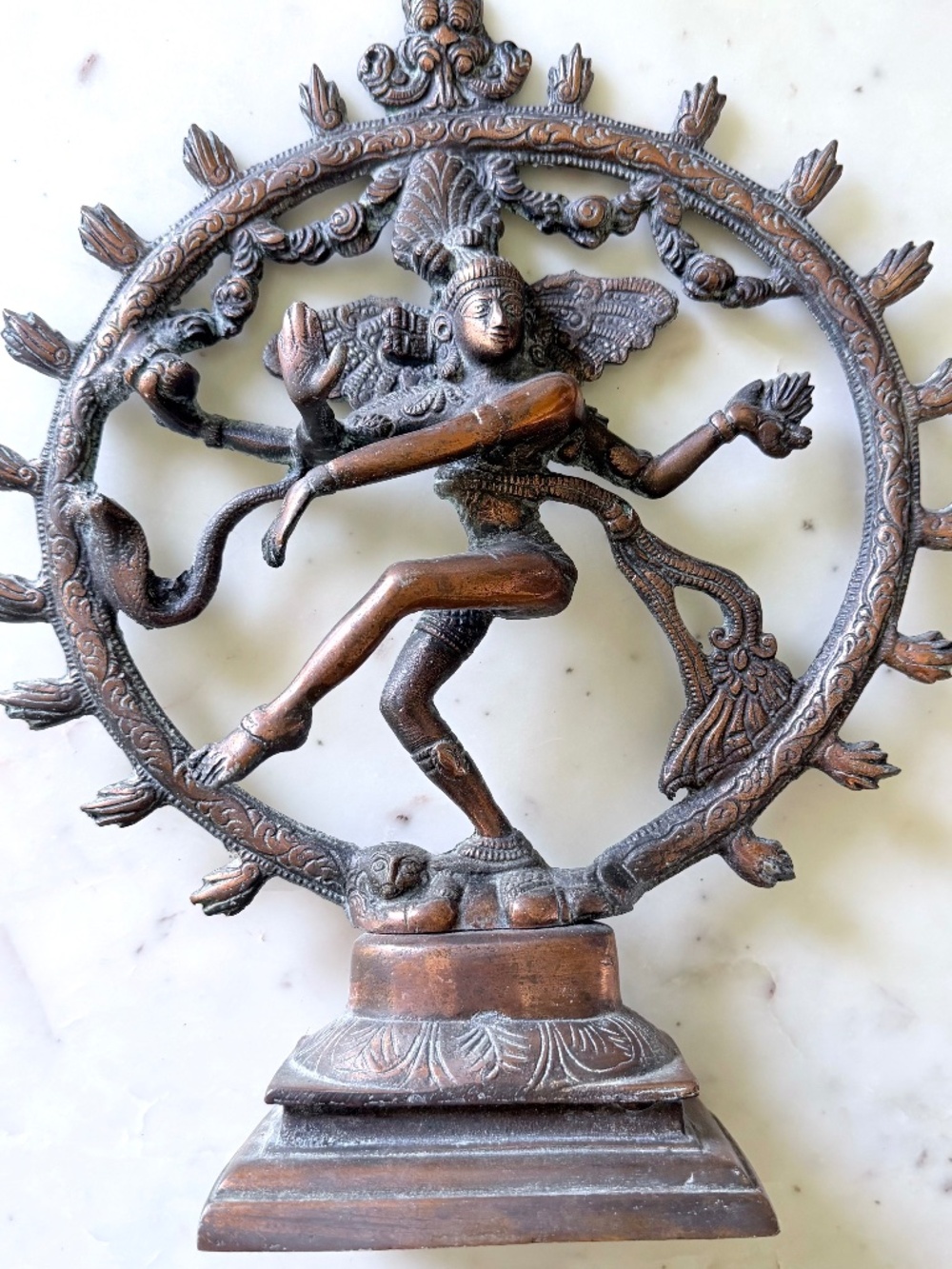 Dancing Shiva Nataraja Vintage, Bronze Shiva Nataraja, 13 Inch